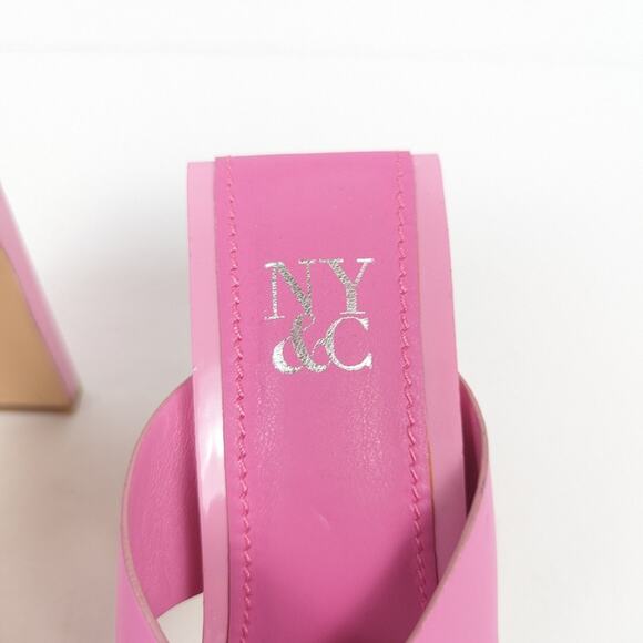 New York and Company Pink Inna Barbiecore Sandals Size 6 - Picture 8 of 10